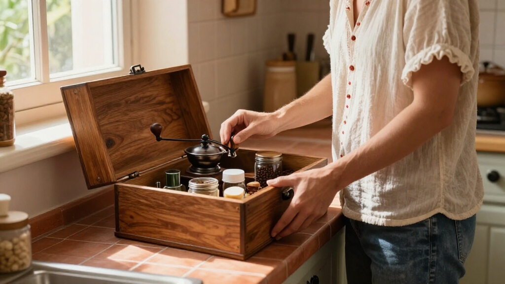 best coffee grinder storage boxes
