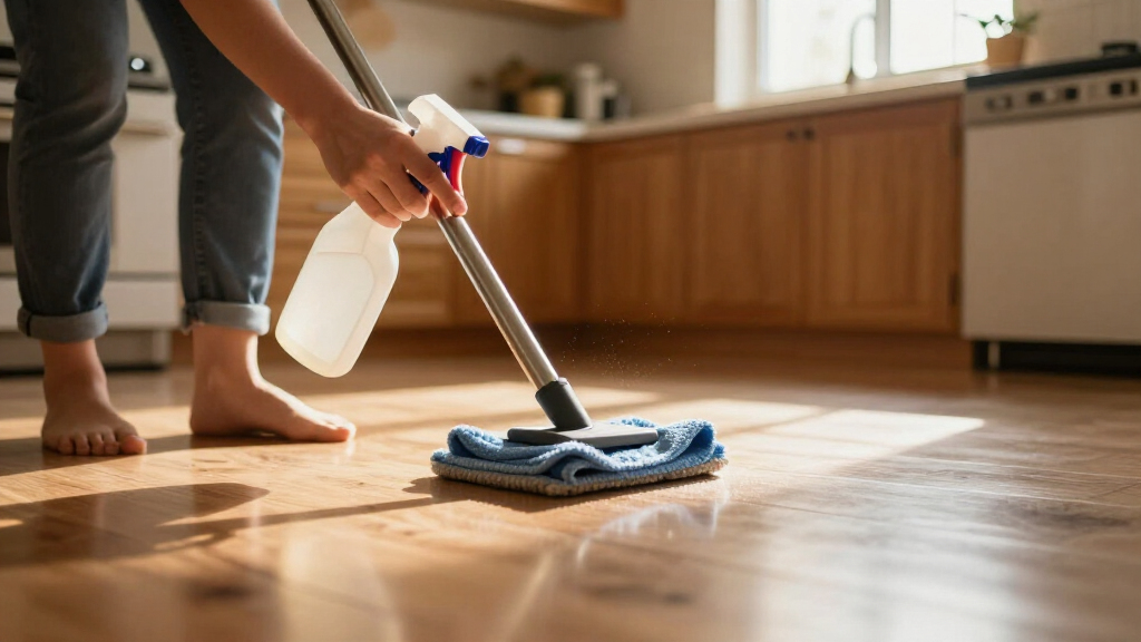 products for shiny vinyl kitchen floors
