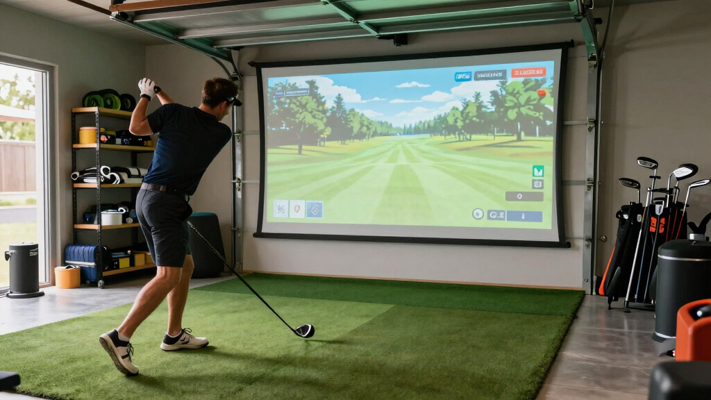 best garage golf simulator enclosure