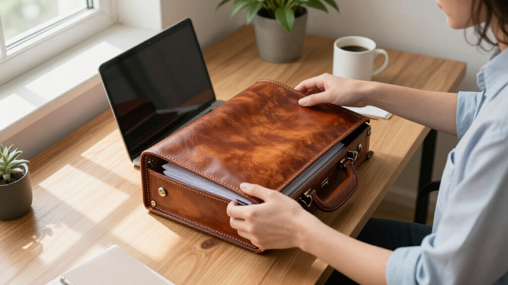 best luxury leather briefcases