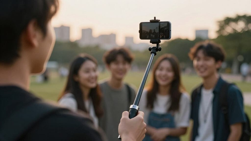 selfie sticks with tripod