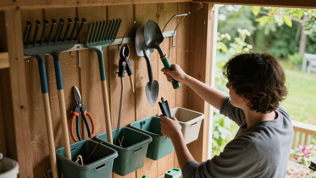 garden tool storage organizers