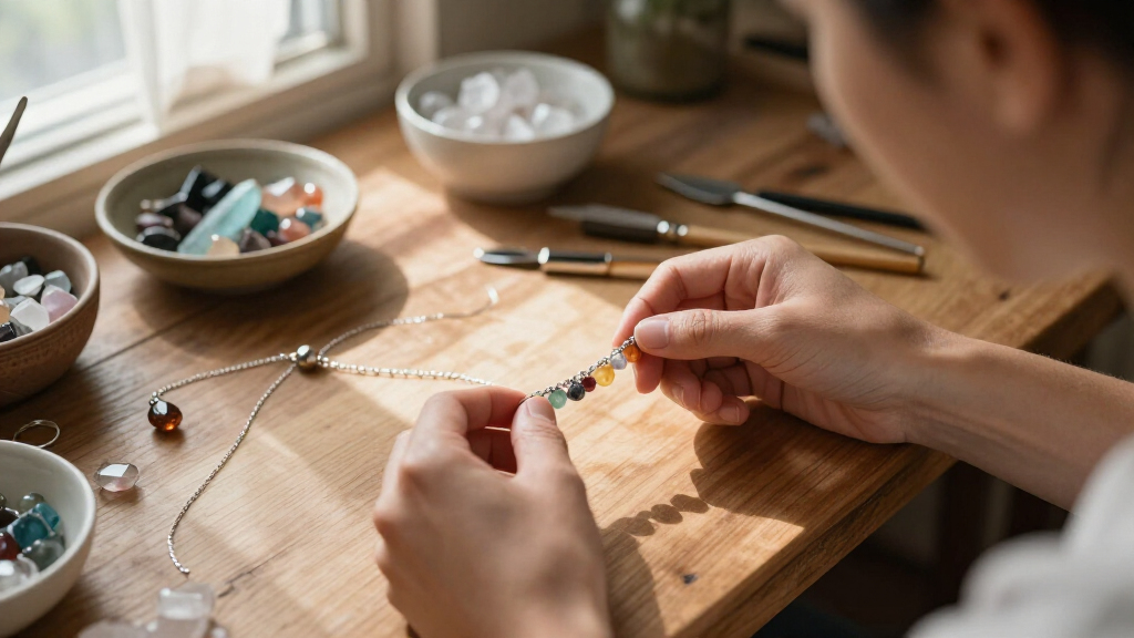 crystal healing jewelry
