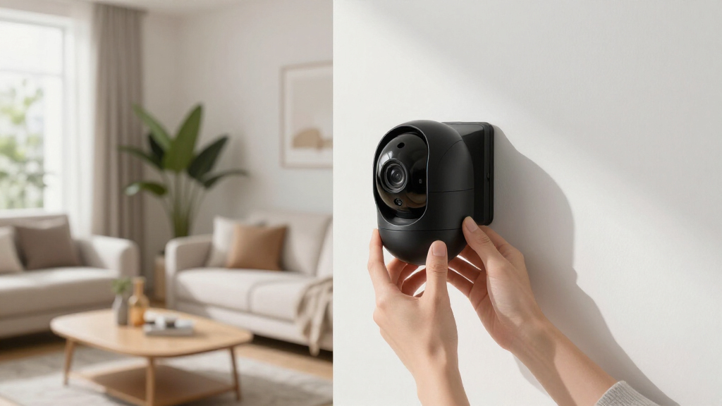 indoor security camera with pan tilt