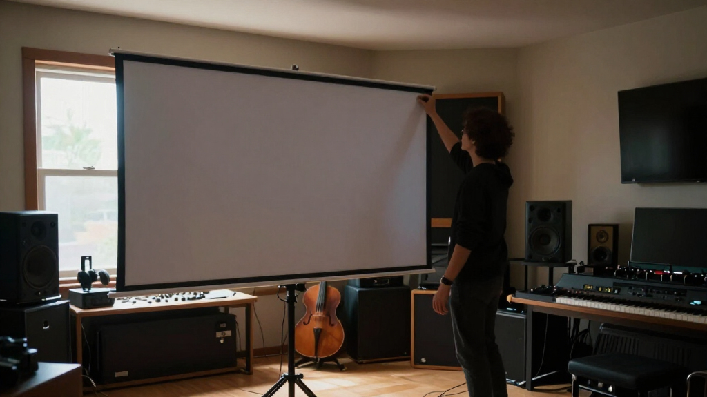 projector screens under