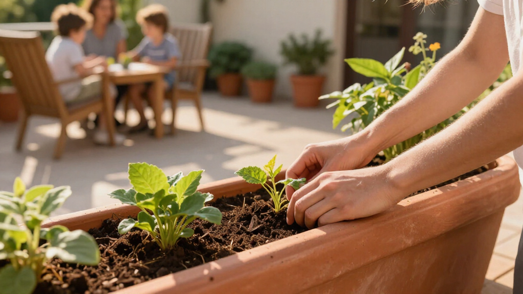 self watering planter box