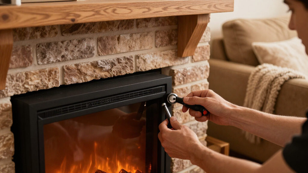 26 inch electric fireplace inserts