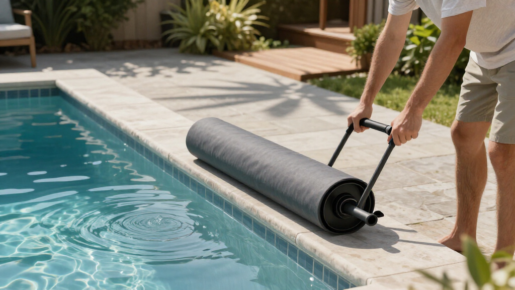 best pool cover reel for inground 20 ft