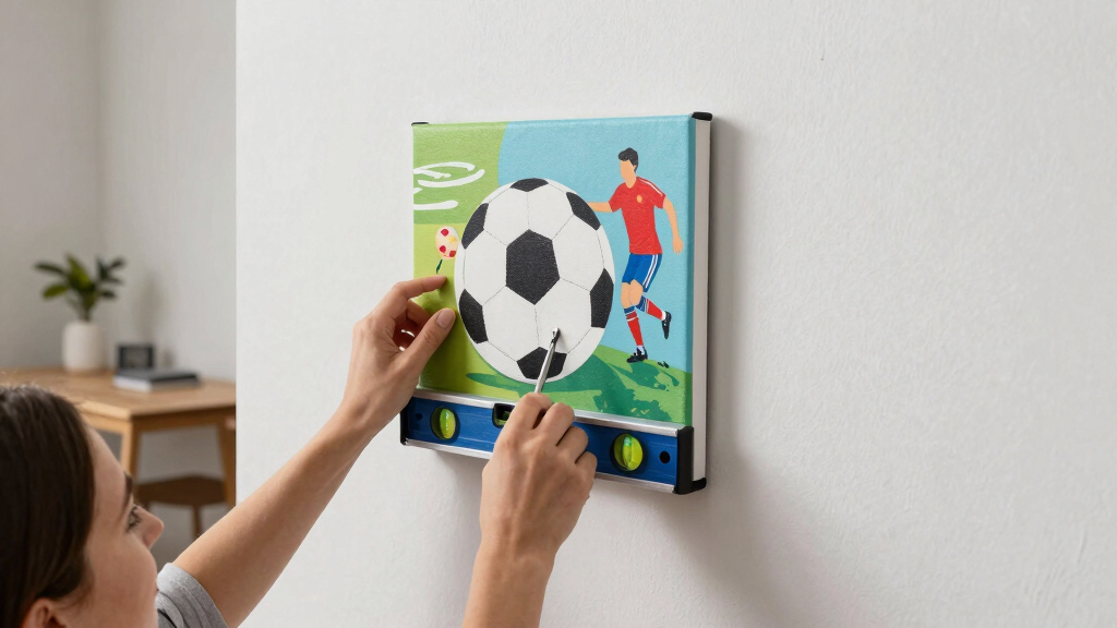 soccer-themed wall art