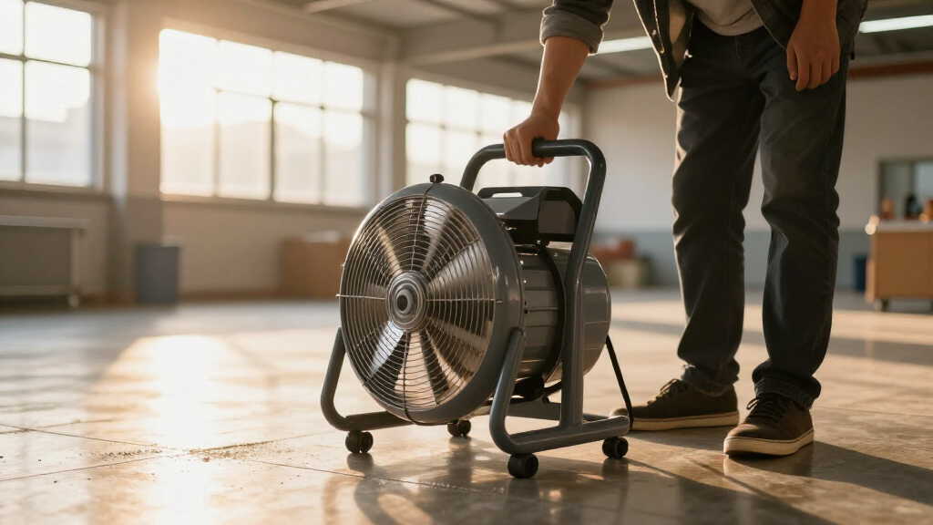axial air mover for large rooms