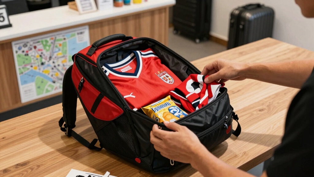 soccer fan travel backpack
