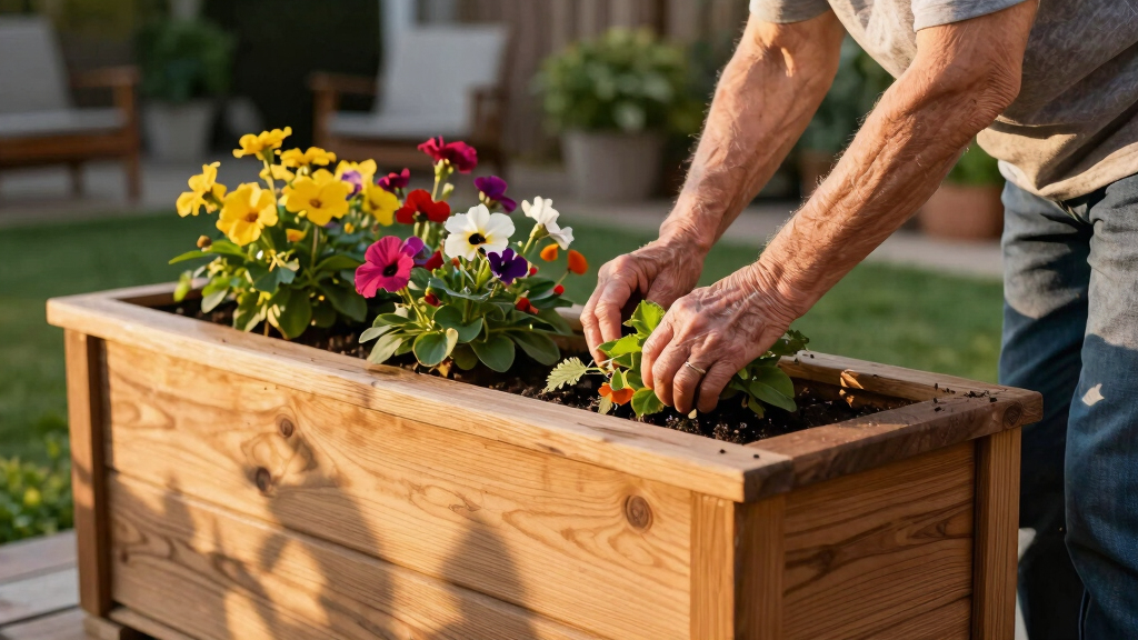 best elevated raised planter boxes for seniors