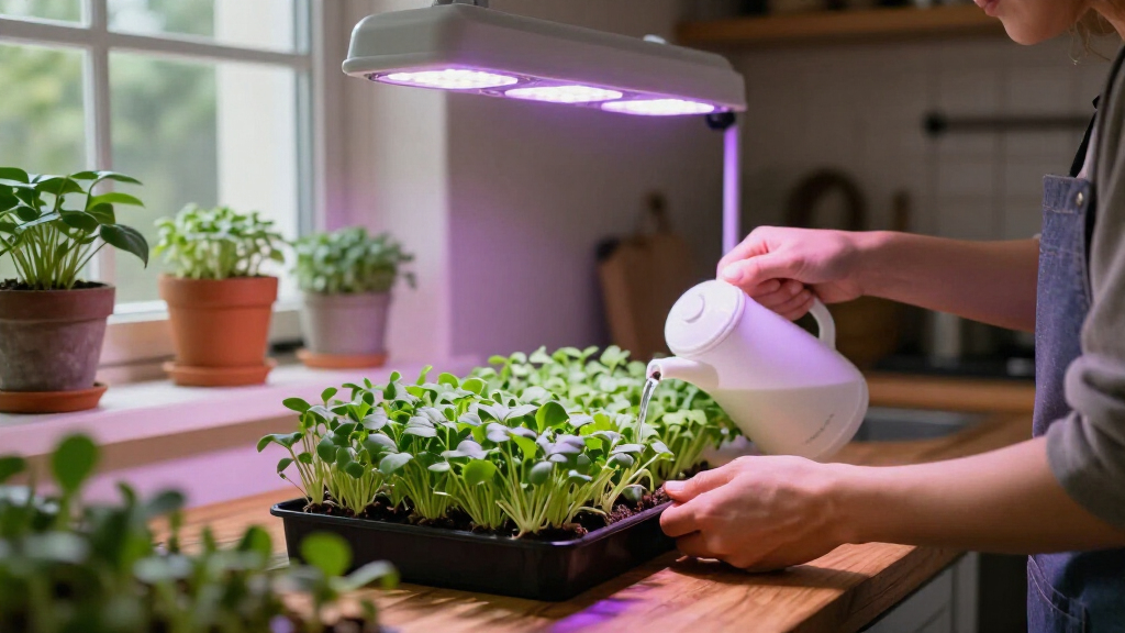 led grow lights for microgreens