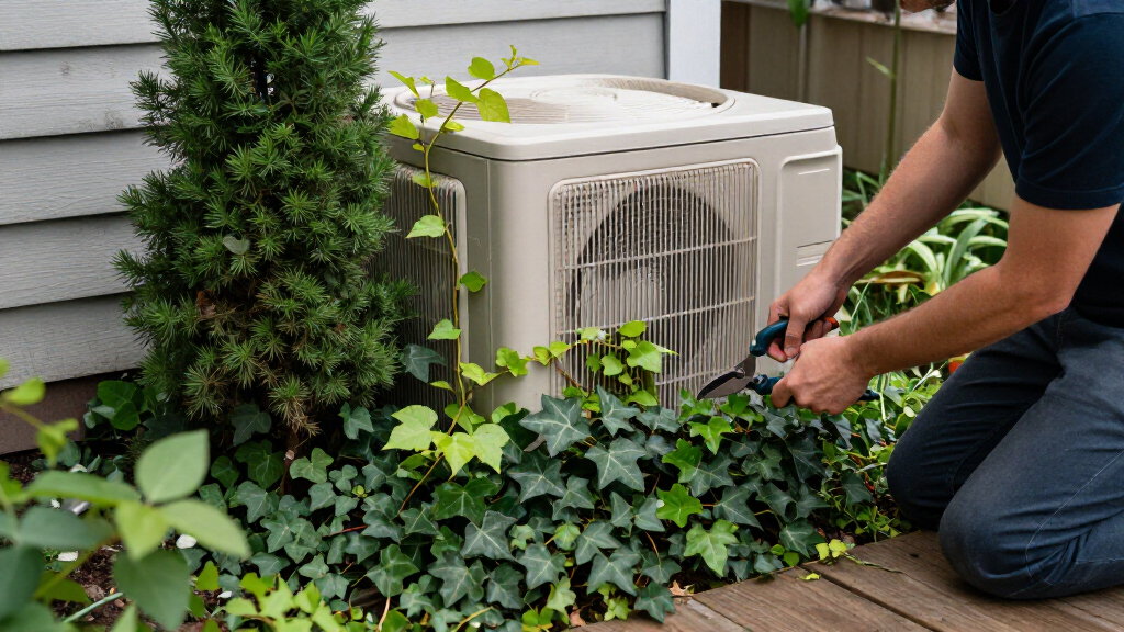 best plants for hiding AC units