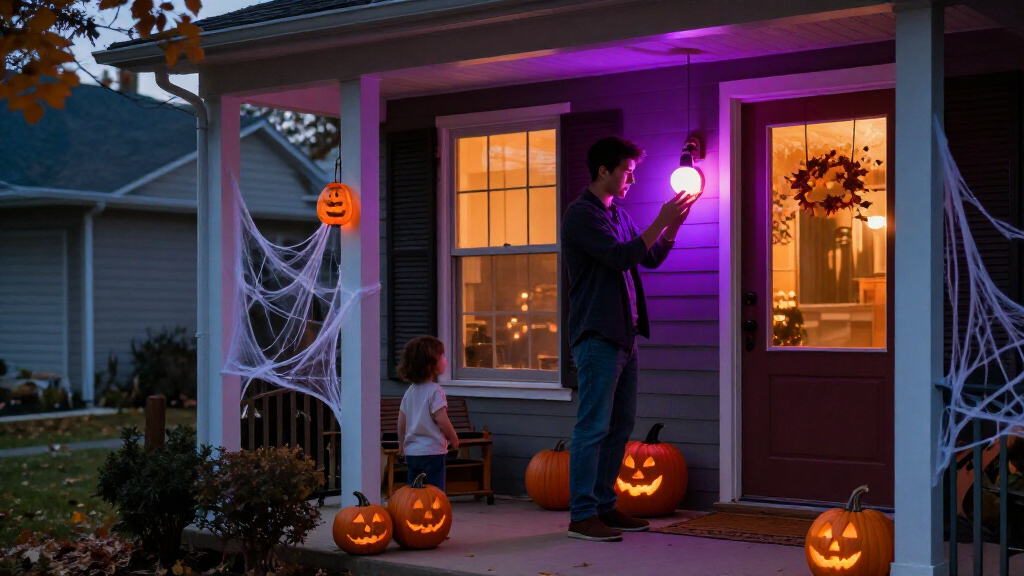 smart home Halloween decorations