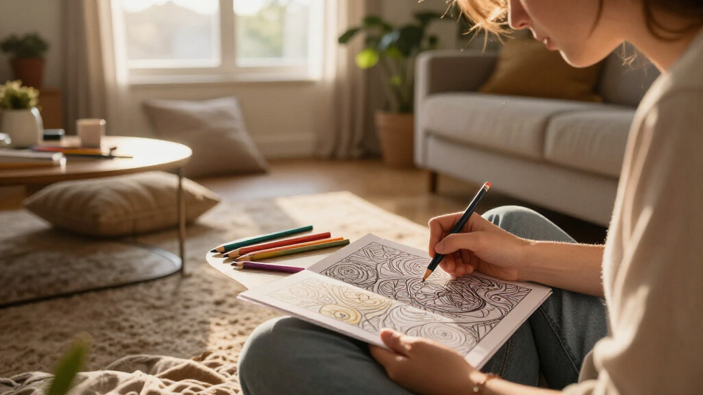 stress relief adult coloring books