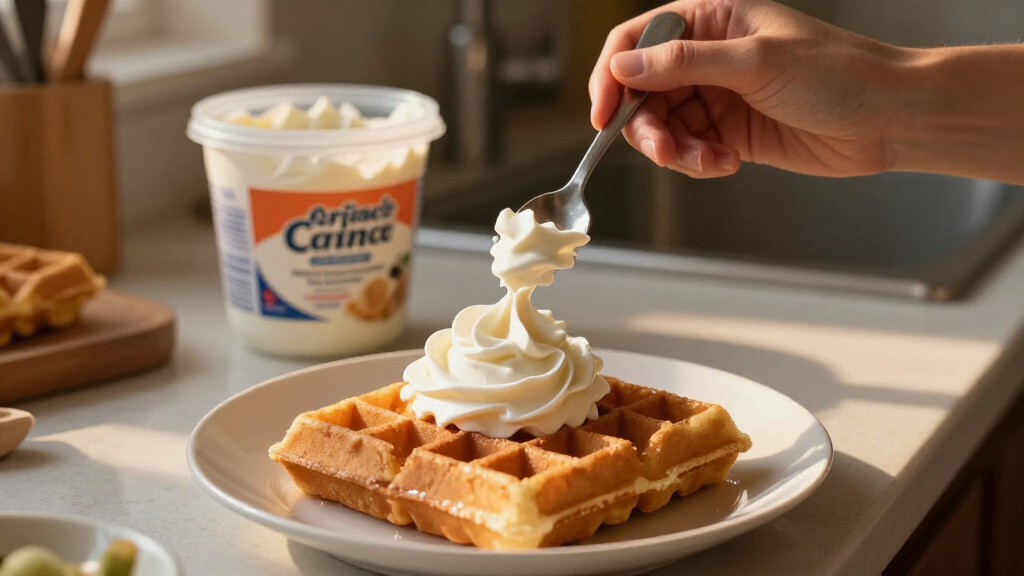 whipped cream brands for waffles
