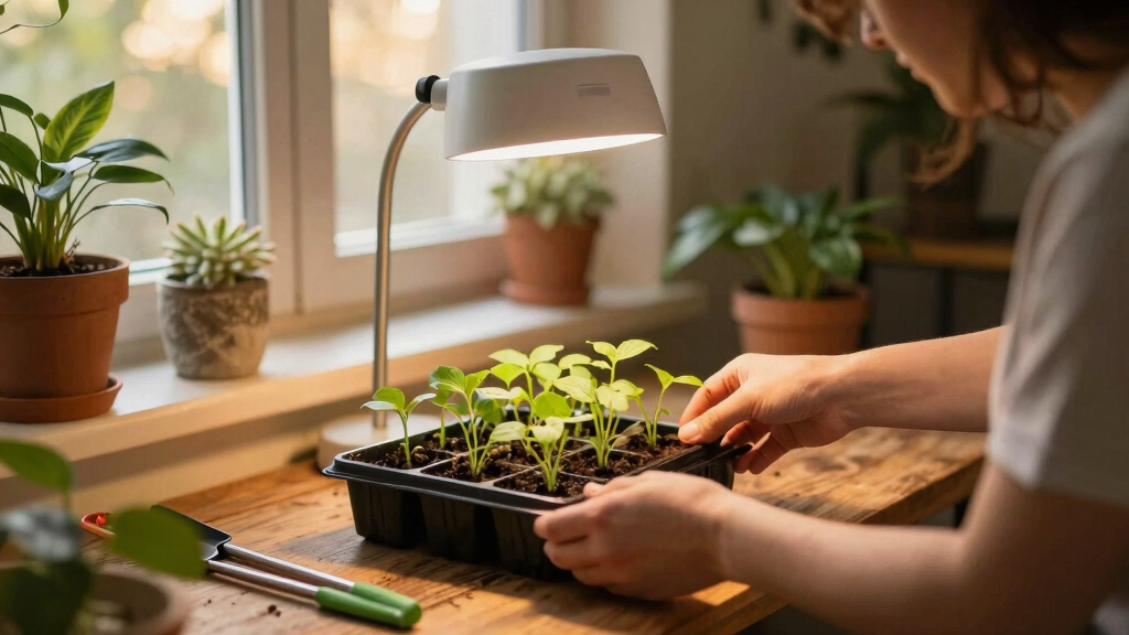 best grow light for seedling hardening indoors