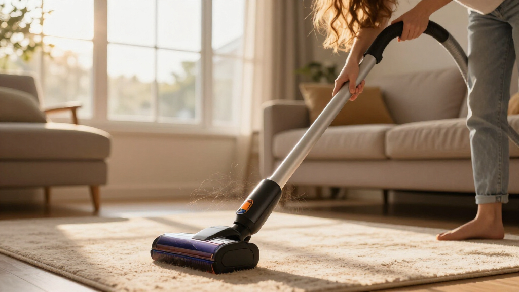 cordless vacuum for long hair