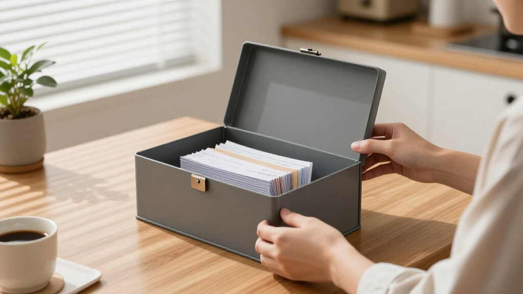 receipt organizer box