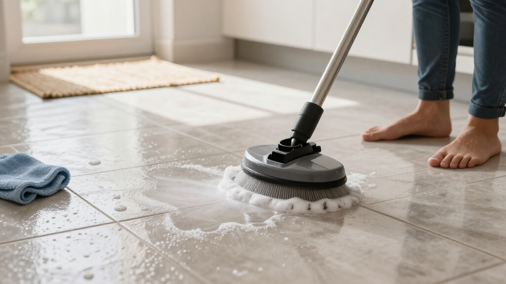best electric floor scrubber for textured tile