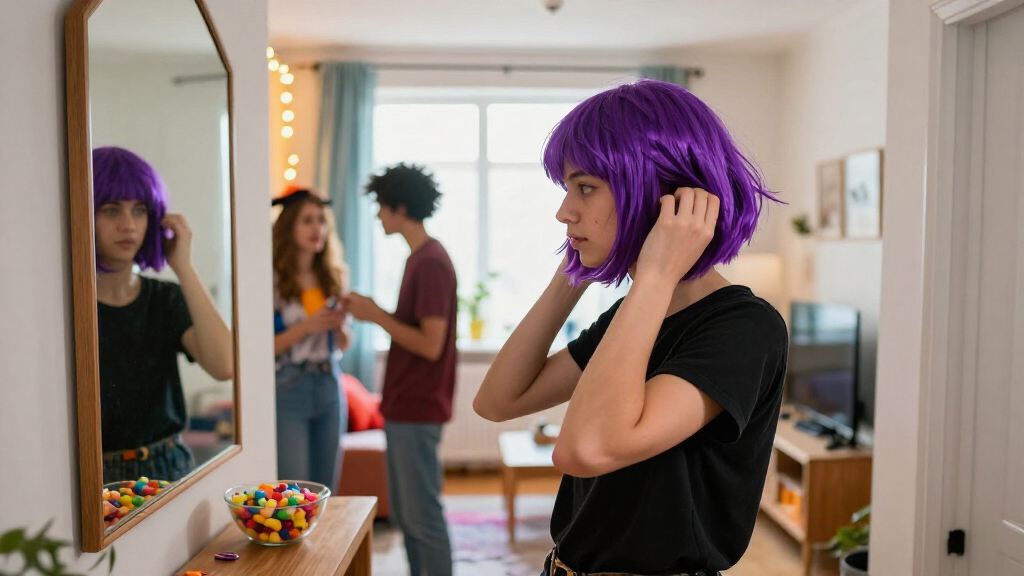 Halloween wigs for costume parties