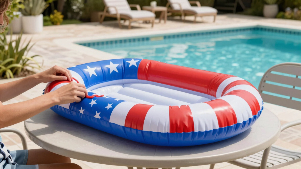 patriotic pool floats