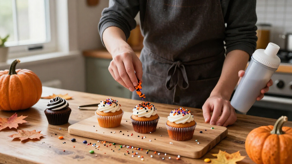 Halloween themed baking sprinkles