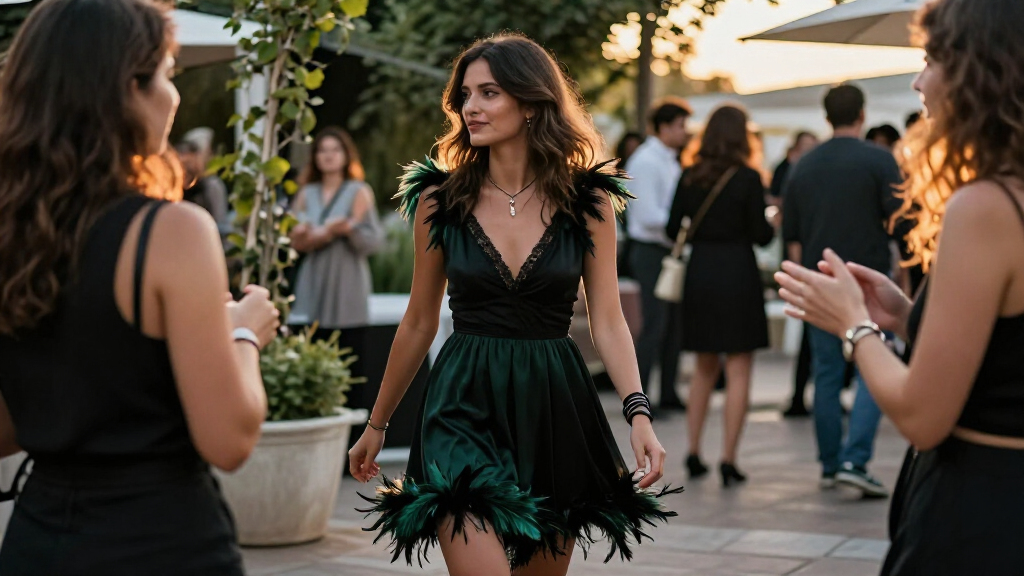 best feather dresses