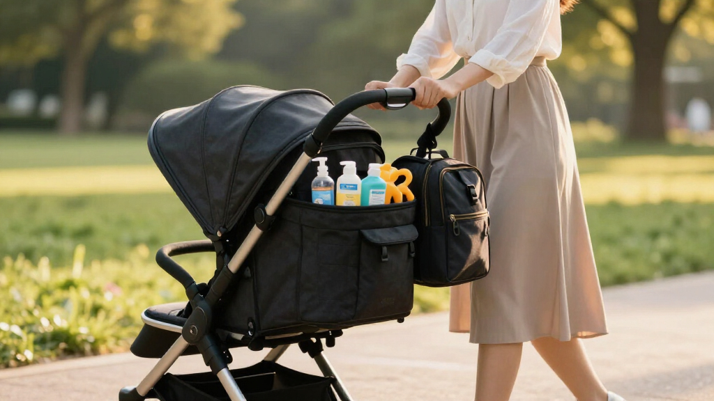 best stroller organizer caddy universal