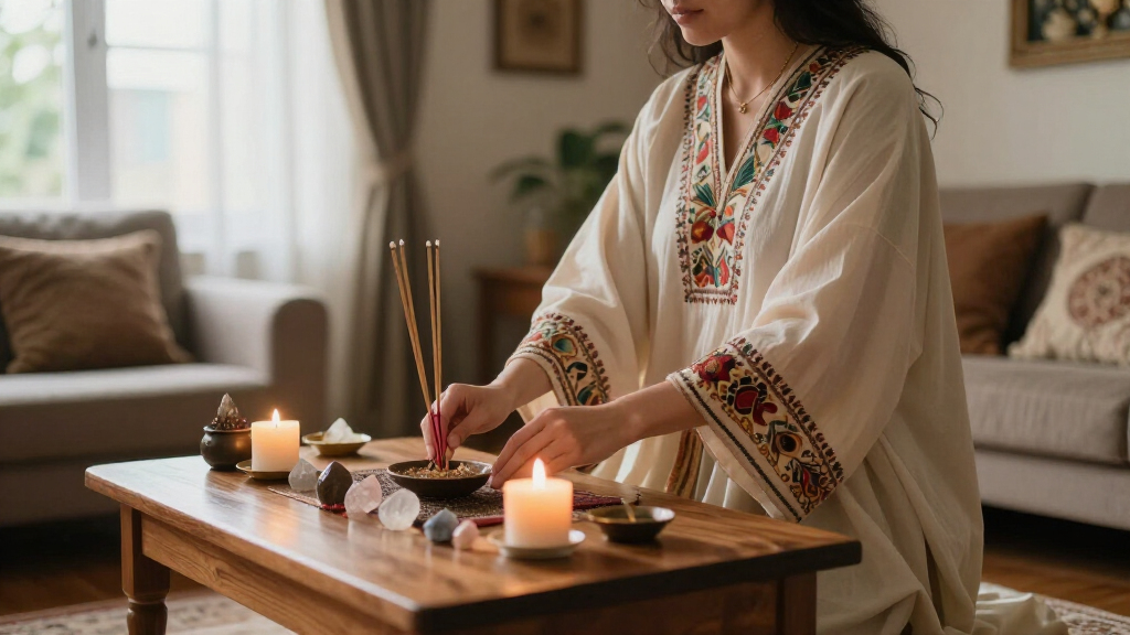 spiritual robes for home rituals