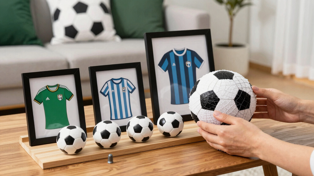 soccer-themed home decor