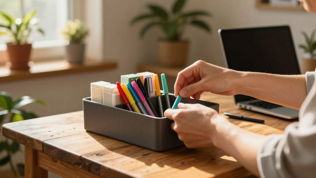 multi-compartment desk organizers