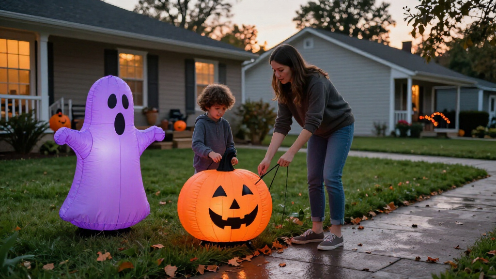 inflatable Halloween yard decorations