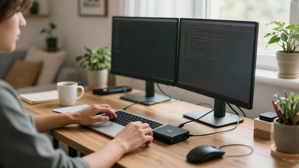 dual screen laptop monitor extender under 400