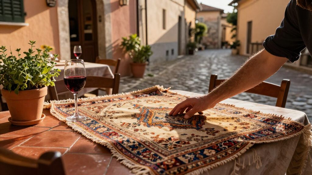 yilong vintage overdyed silk carpet