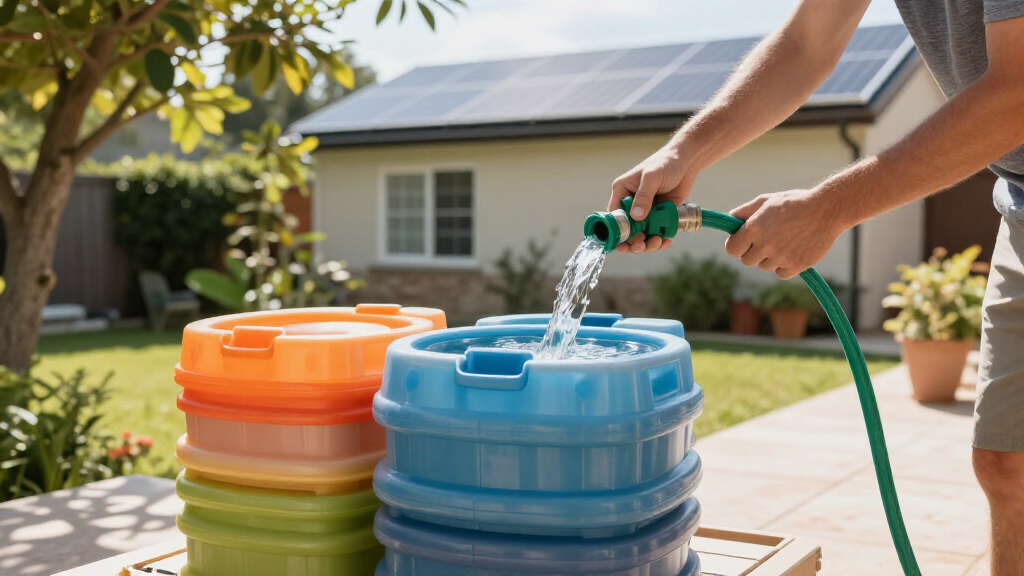 stackable water storage containers