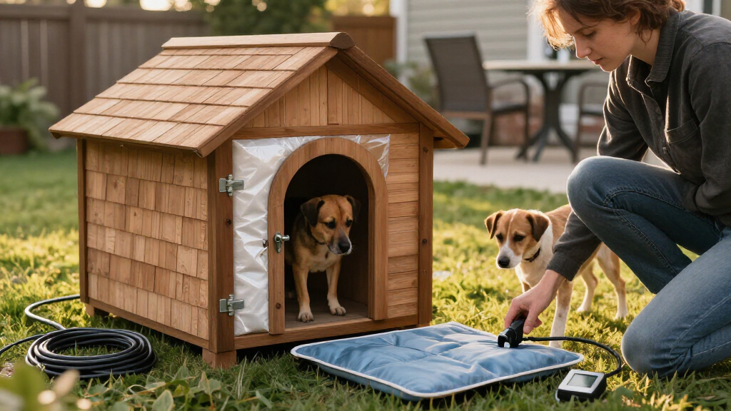 heated outdoor dog houses