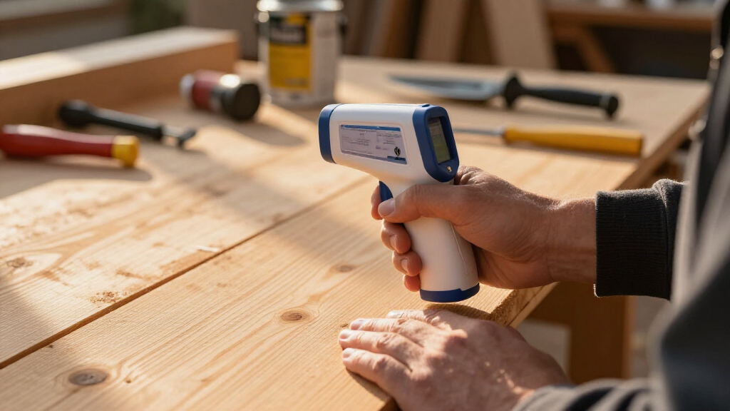 infrared thermometer for paint curing checks