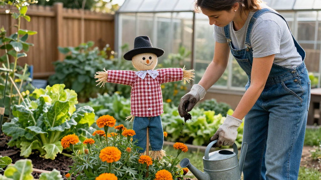 garden scarecrow decorations