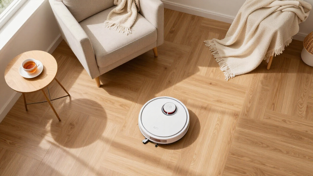 robot mop for large floors hands free