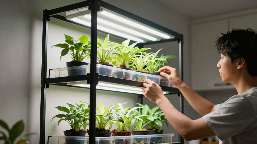 best vertical grow rack with led lights