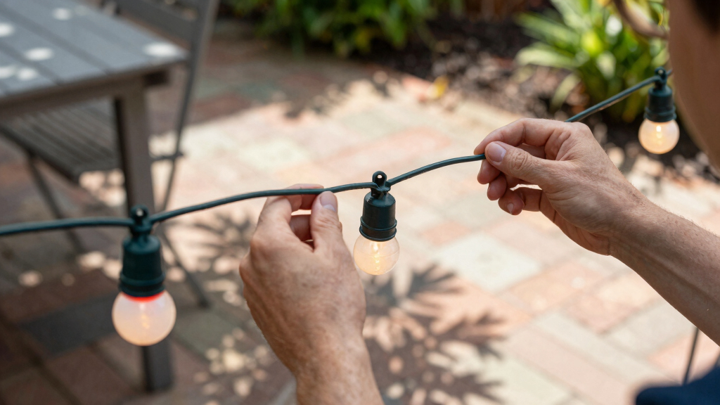 patriotic outdoor string lights