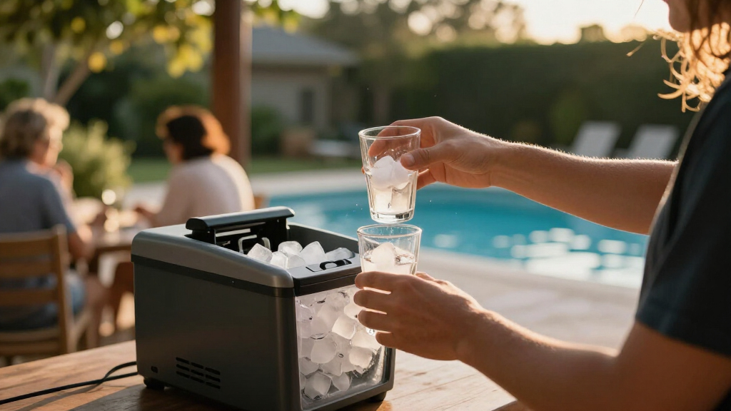 commercial portable ice maker for events