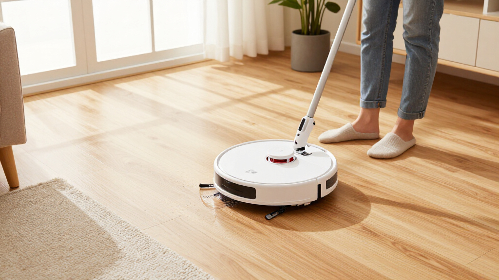robot vacuum mop with self refilling water tank