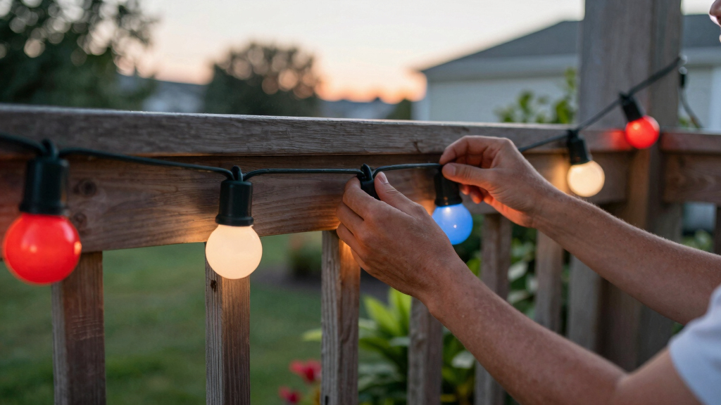 patriotic outdoor string lights