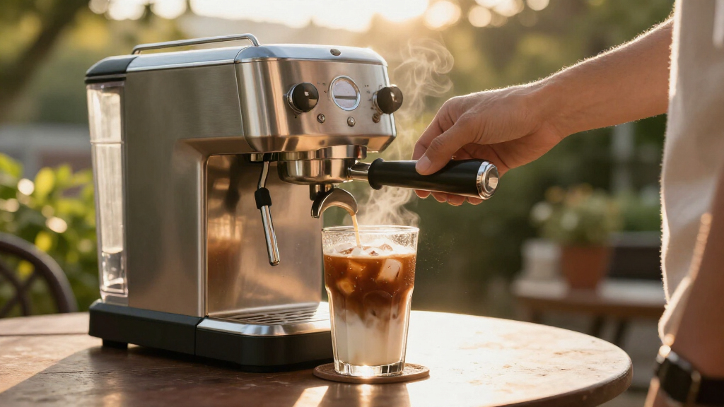 espresso machine for iced lattes