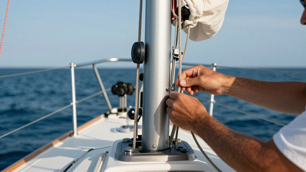 marine antenna mast for boats
