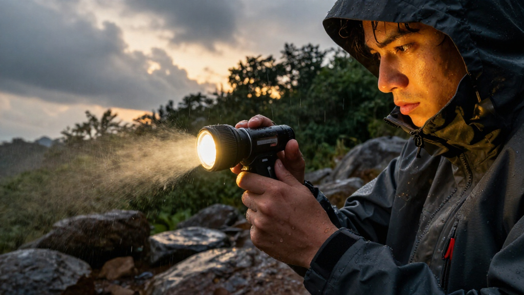 waterproof flashlight for storm emergencies