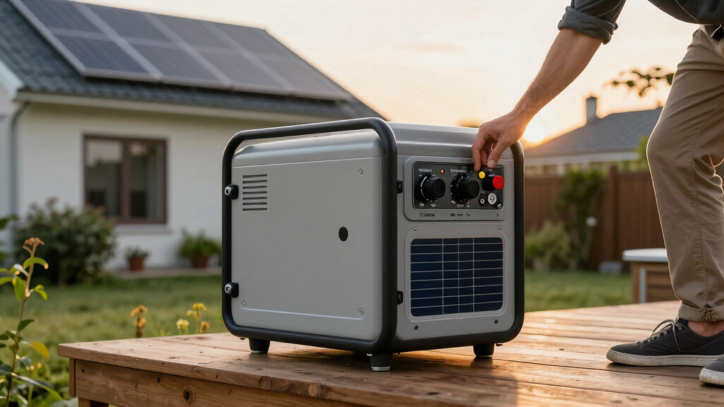 solar-powered backup generators